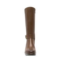 Bota Alta Flexi para Mujer con Cierre Interno Estilo 45231 Tan