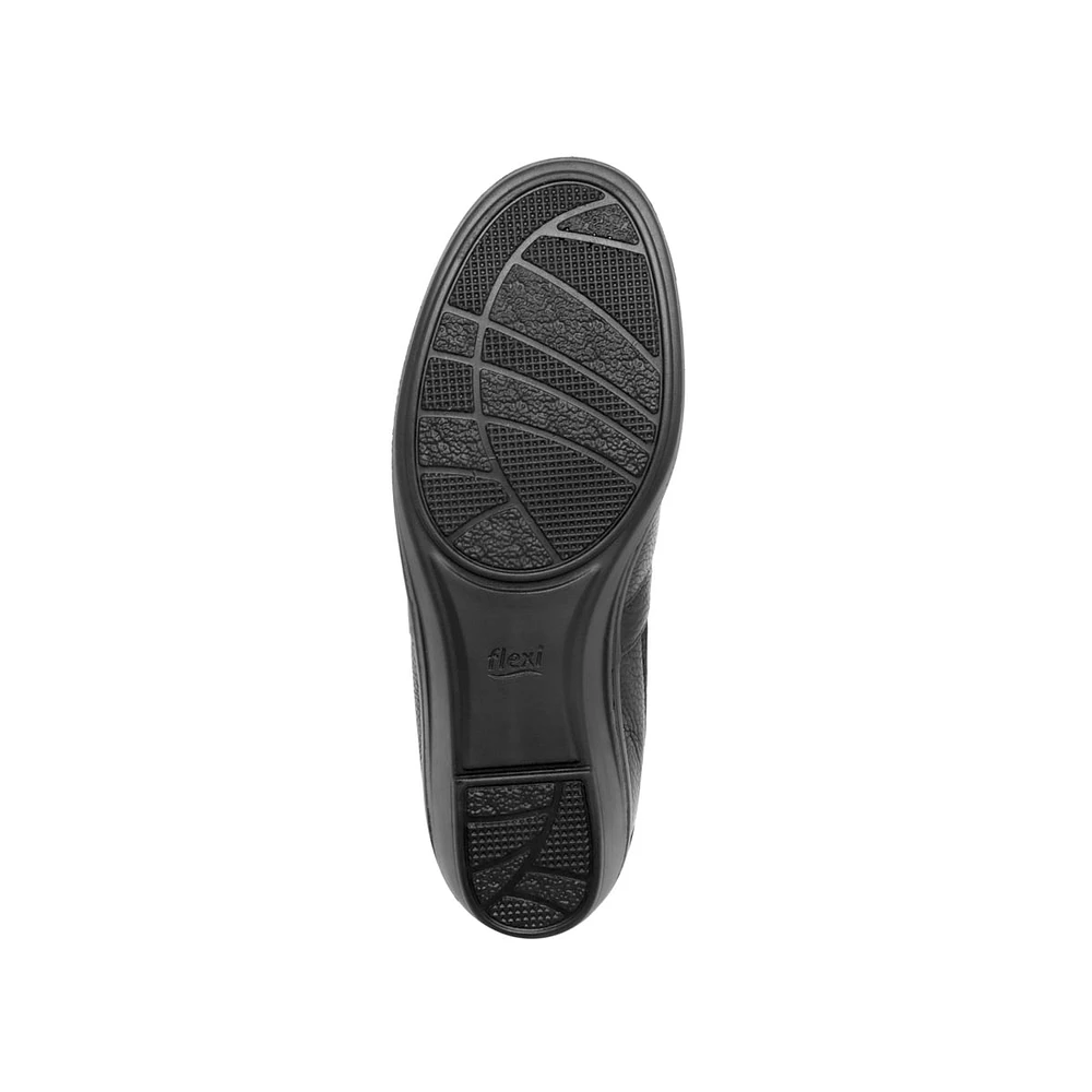 Slip On con Detalle De Malla Y Elástico Flexi para Mujer Plantilla Comfort Pad Estilo 45606 Negro