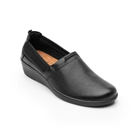 Slip On con Detalle De Malla Y Elástico Flexi para Mujer Plantilla Comfort Pad Estilo 45606 Negro