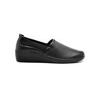 Slip On con Detalle De Malla Y Elástico Flexi para Mujer Plantilla Comfort Pad Estilo 45606 Negro