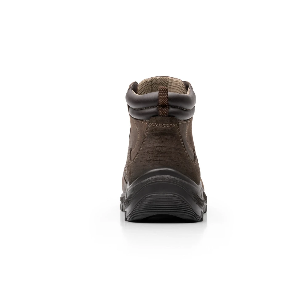 Bota Para Outdoor Flexi Country Con Piel Graneada  Hombre - Estilo 66514 Chocolate