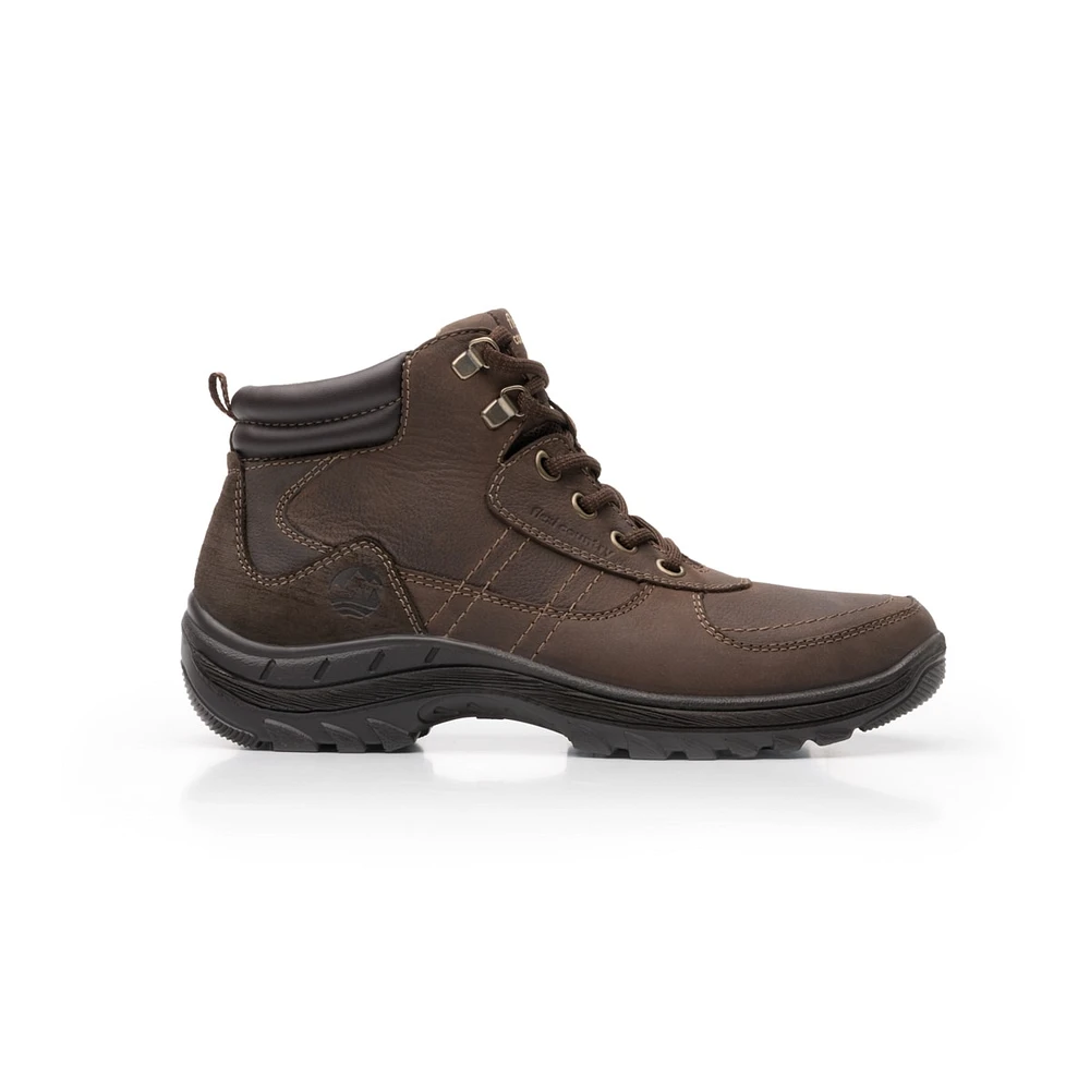 Bota Para Outdoor Flexi Country Con Piel Graneada  Hombre - Estilo 66514 Chocolate