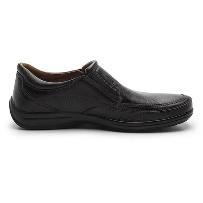 Zapato Casual Para Oficina Flexi Con Elásticos Hombre - Estilo 71602 Negro