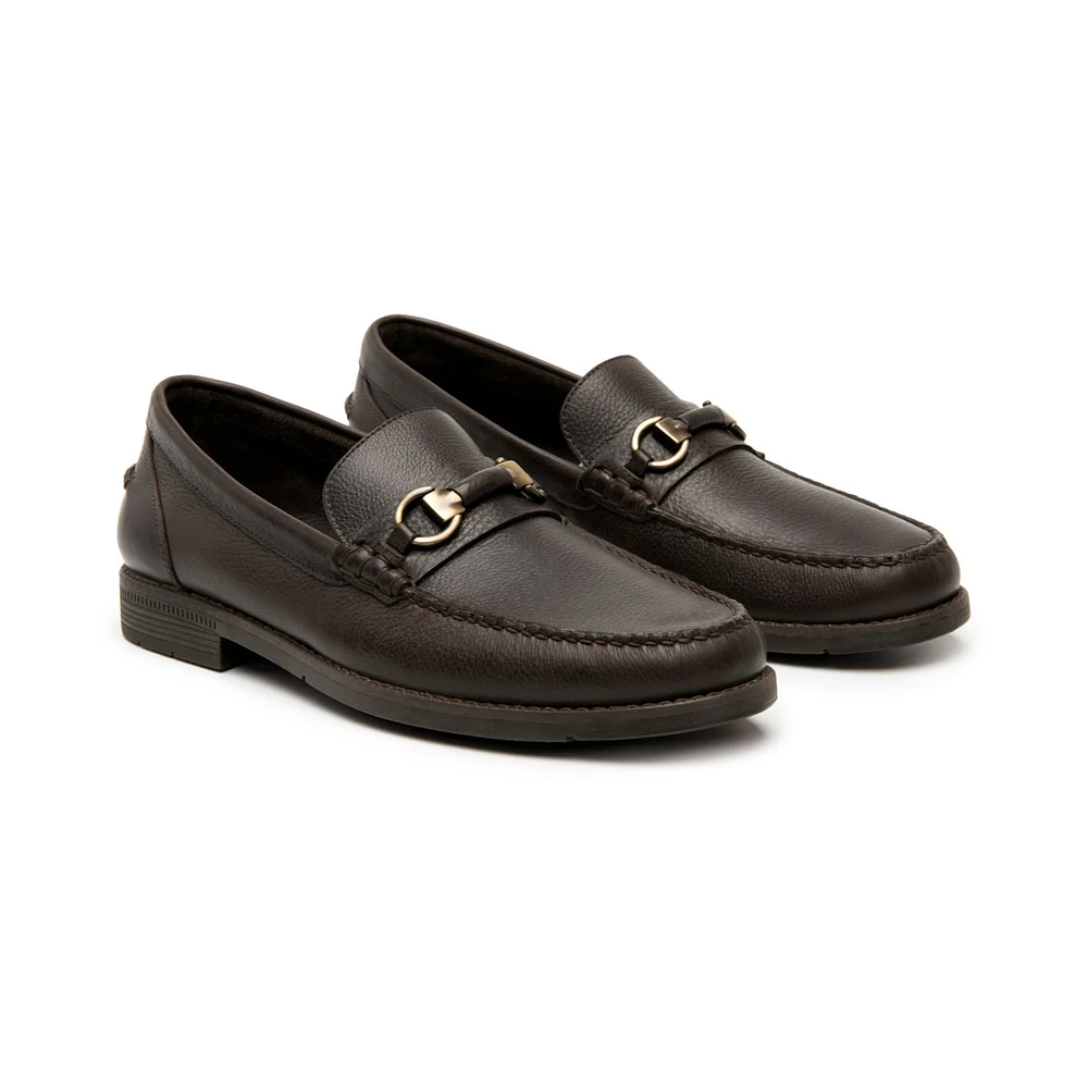 Mocasín De Vestir Quirelli para Hombre con Construcción Guante Estilo 87906 Dark Brown