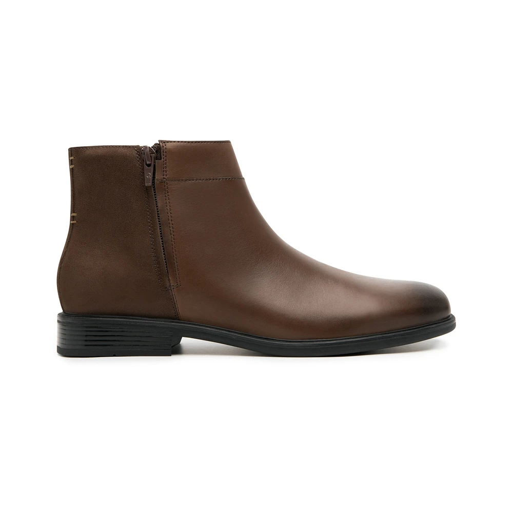 Bota De Vestir Quirelli para Hombre con 100% Piel Estilo 88515 Chocolate