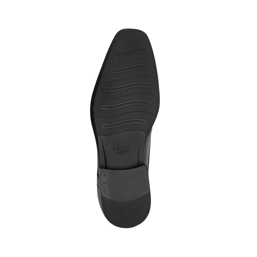 Derby Con Agujetas Flexi para Hombre Estilo 90718 Negro