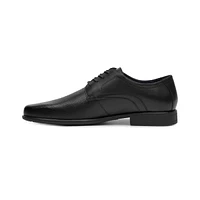 Derby Con Agujetas Flexi para Hombre Estilo 90718 Negro