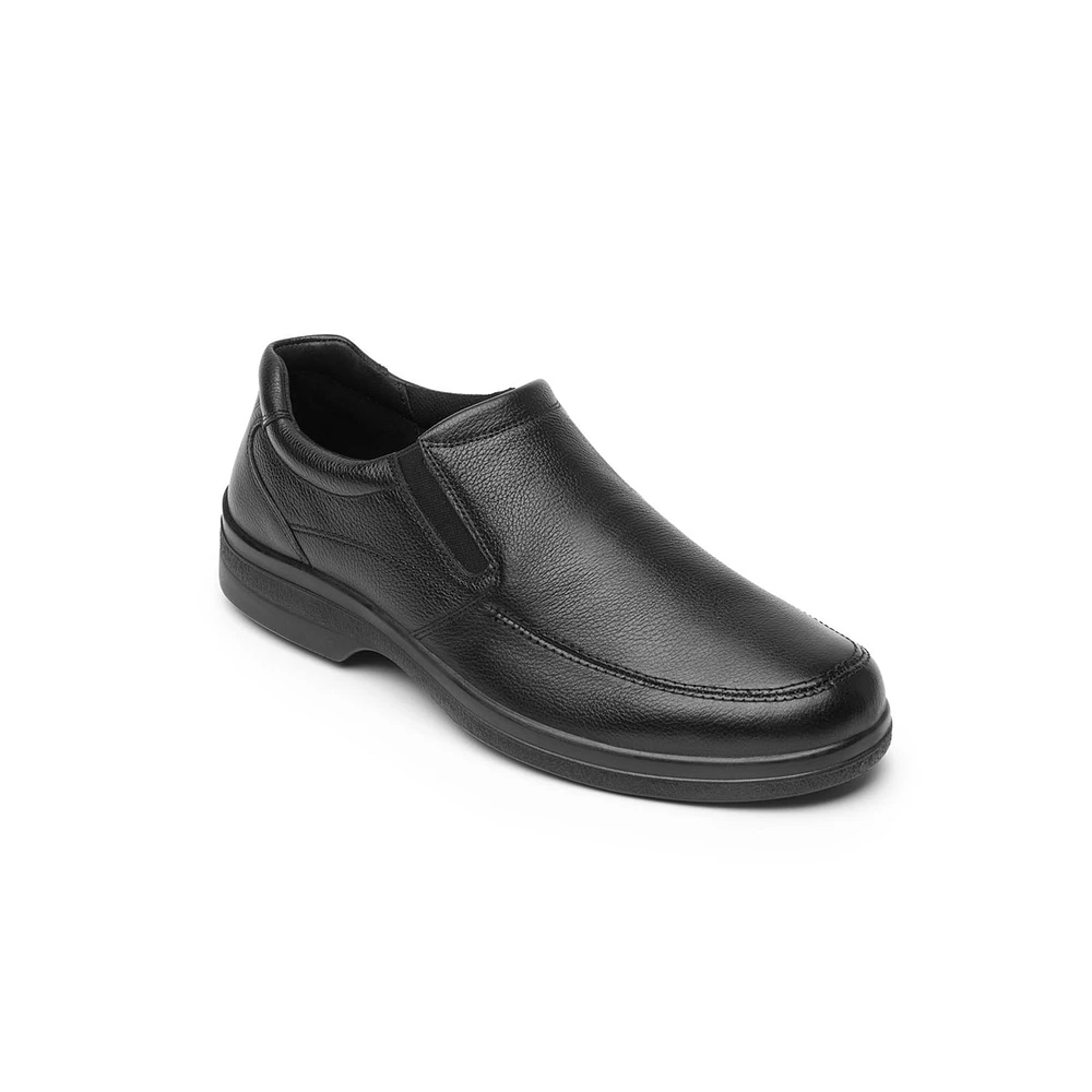 Mocasín De Servicio/Clínico Flexi Con Elásticos Laterales Para Hombre - Estilo 91608 Negro