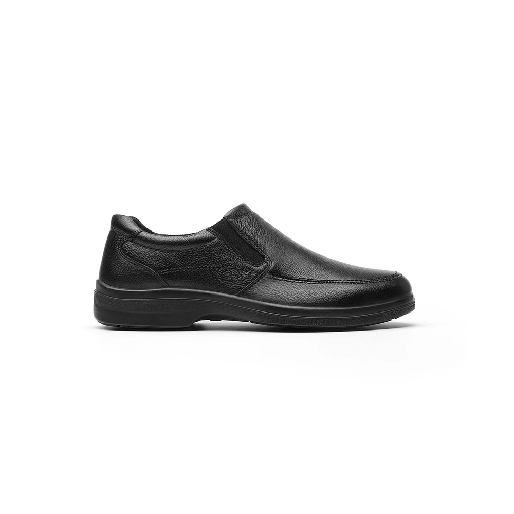 Mocasín De Servicio/Clínico Flexi Con Elásticos Laterales Para Hombre - Estilo 91608 Negro