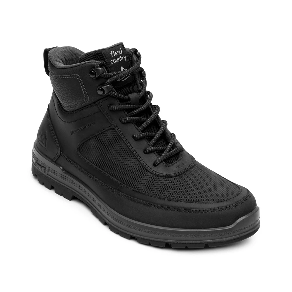 Bota Outdoor Flexi Country para Hombre con Sistema de Mejor Agarre Estilo 92113 Negro