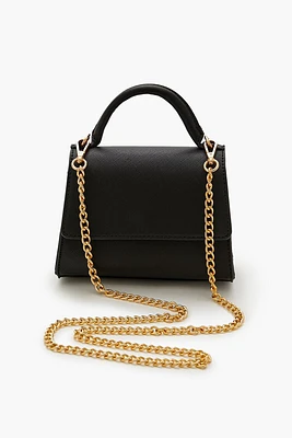 Faux Leather Crossbody Bag