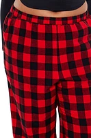 Plus Flannel Plaid Pajama Pants