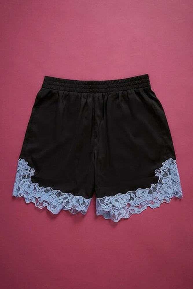 Unisex Betsey Johnson Lace-Trim Shorts