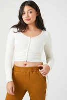 Seamless Ribbed Knit Crop Top