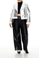 Plus Metallic Moto Jacket