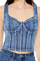 Denim Corset Tank Top