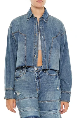 Denim Drop-Sleeve Shirt