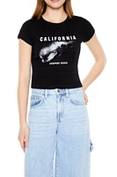 California Graphic Cropped Tee