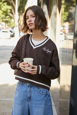 Embroidered Los Angeles Pullover