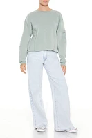 Fleece Cargo Drop-Sleeve Pullover