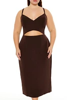 Plus Cutout Cami Midi Dress