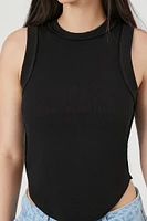 Cropped Curved-Hem Tank Top