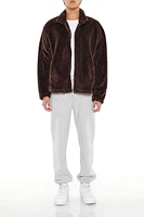 Faux Shearling Zip-Up Shacket