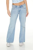 Distressed Baggy Low-Rise Jeans