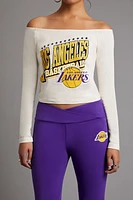 Los Angeles Lakers Off-the-Shoulder Top