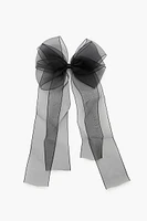 Sheer Bow Hair Barrette