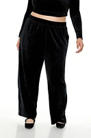 Plus Velour High-Rise Joggers