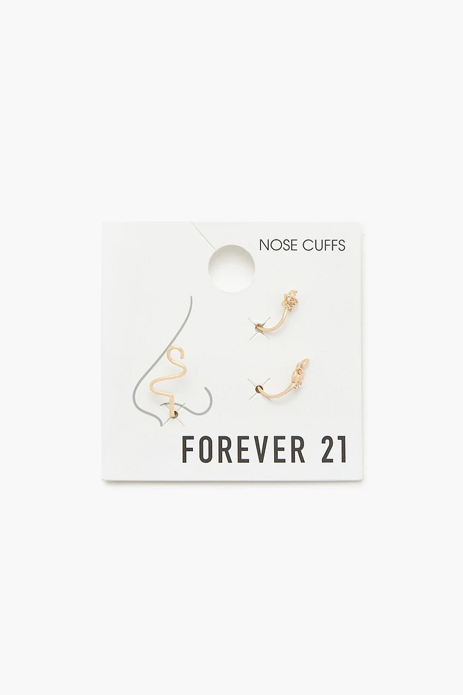Rhinestone Nose Cuff Set