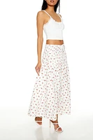 Floral Print Maxi Skirt