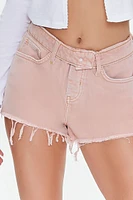 Recycled Cotton Distressed Denim Shorts