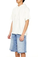 Short-Sleeve Drawstring Hoodie