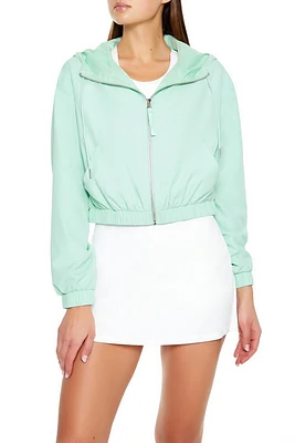 Active Hooded Zip-Up Jacket