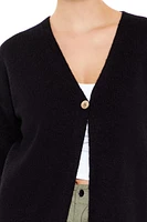 Split-Hem Cardigan Sweater