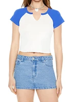 Cropped Raglan Tee