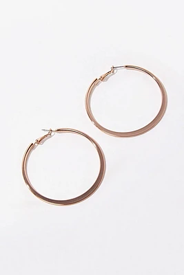 Flat Hoop Earrings