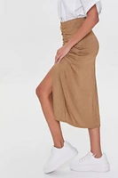 Ruched Drawstring Skirt