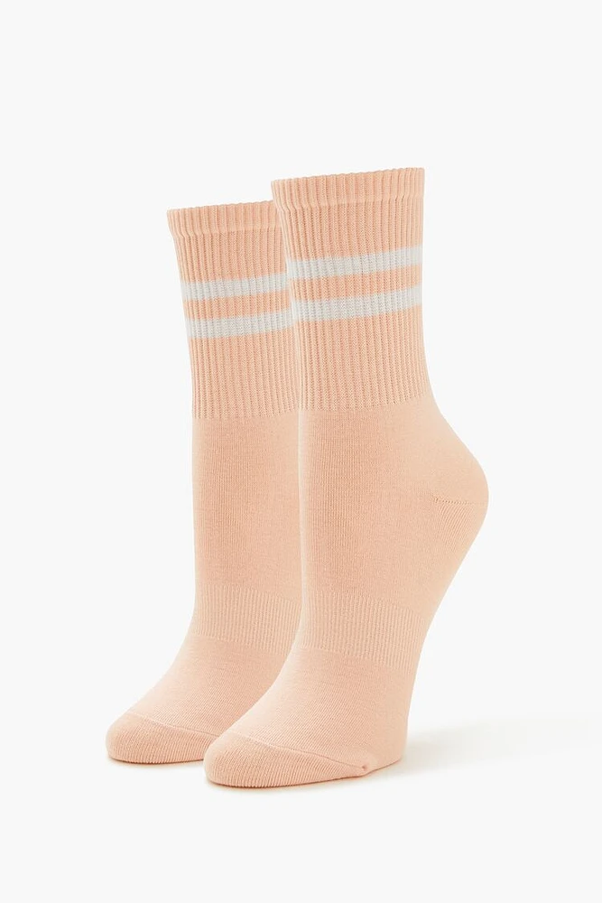 Varsity-Striped Crew Socks