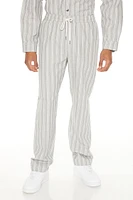 Striped Slim-Fit Drawstring Pants