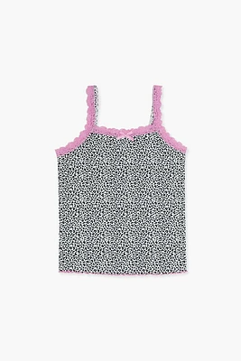 Girls Lace-Trim Leopard Cami (Kids)