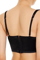 Satin Hook-and-Eye Bra