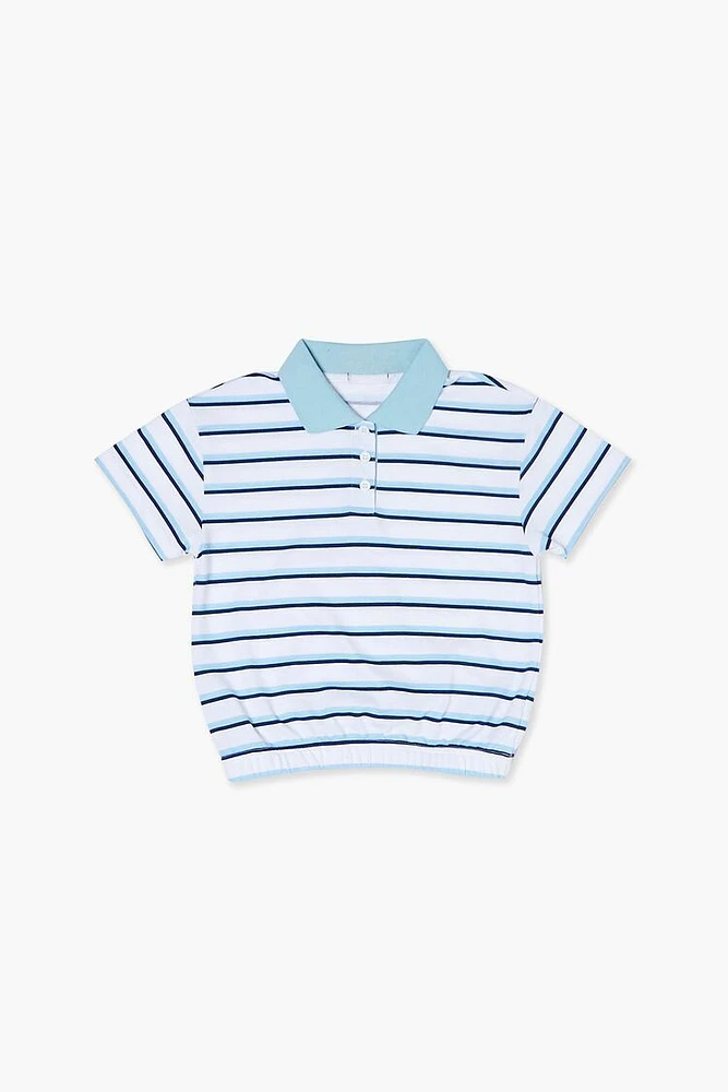 Girls Striped Polo Shirt (Kids)