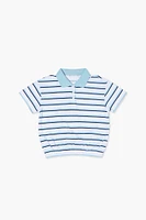 Girls Striped Polo Shirt (Kids)