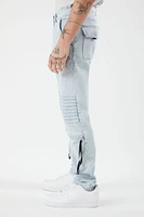 Slim-Fit Moto Cargo Jeans