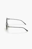 Faux Gem Cat-Eye Sunglasses