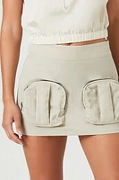 Cargo Utility Mini Skirt