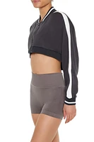 Active Varsity Cropped Jacket